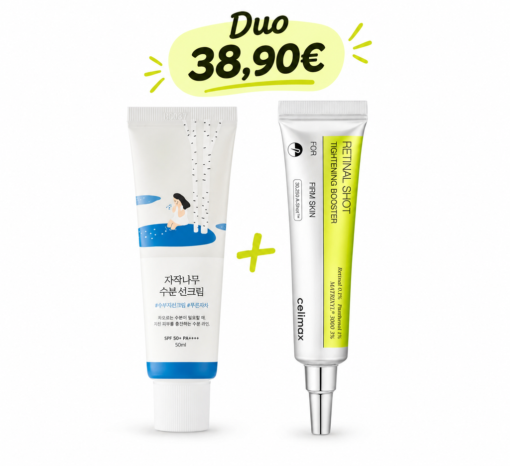 Routine Protection & Fermeté — Round Lab Crème Solaire + Celimax Booster Rétinal